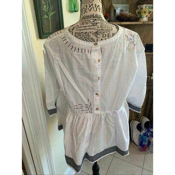 Anthropologie Holding Horses World Traveler Peplum Top - Picture 10 of 14